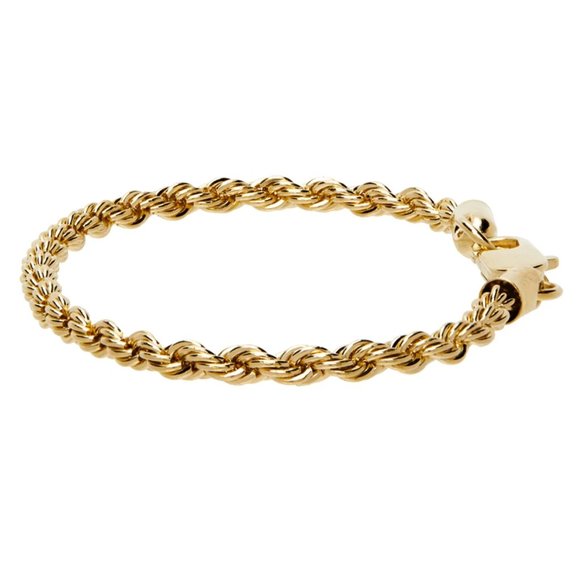 Laura Lombardi | Gold Rope Chain Bracelet - Picture 2 of 6